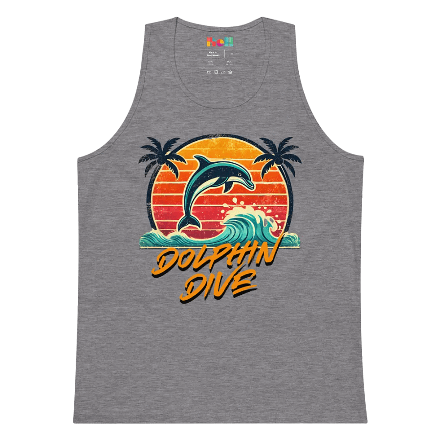 Sunset Dolphin Dive Tank Top product image (22)