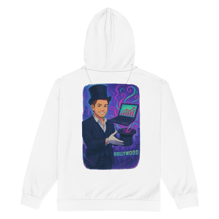 "It’s Not Magic" Zip Hoodie – Anime Edition (White) product image (2)