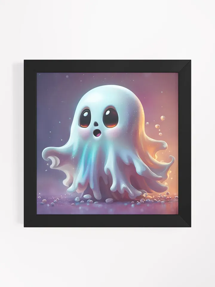 Framed Cute Ghost Poster product image (1)