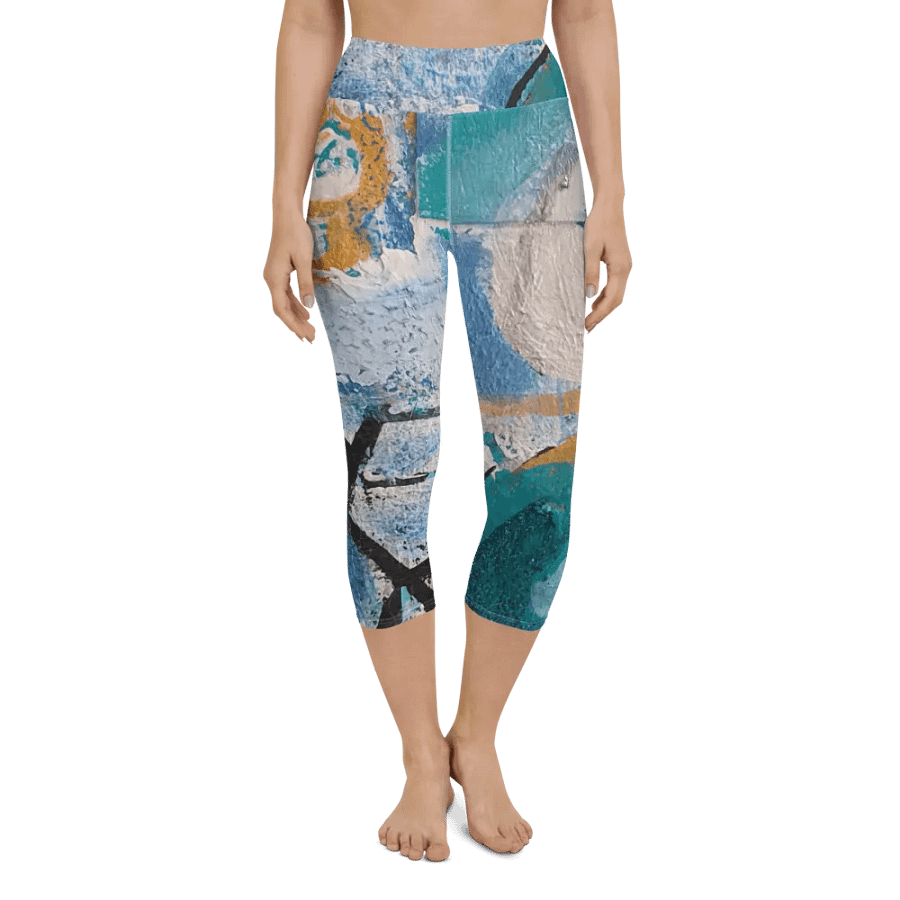 original artwork printed on yoga sports capri legginsg product image (10)