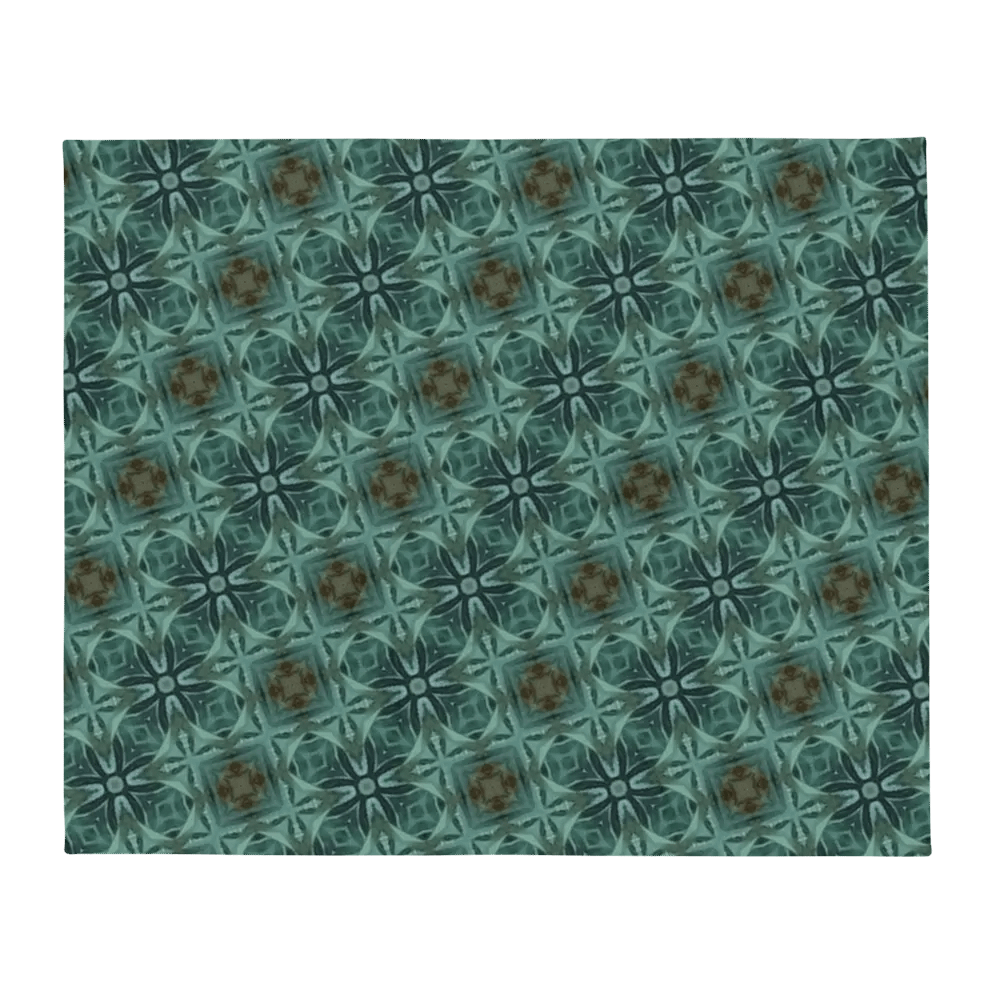 "Diagonal Floral Seamless Patterned Throw Blanket product image (5)