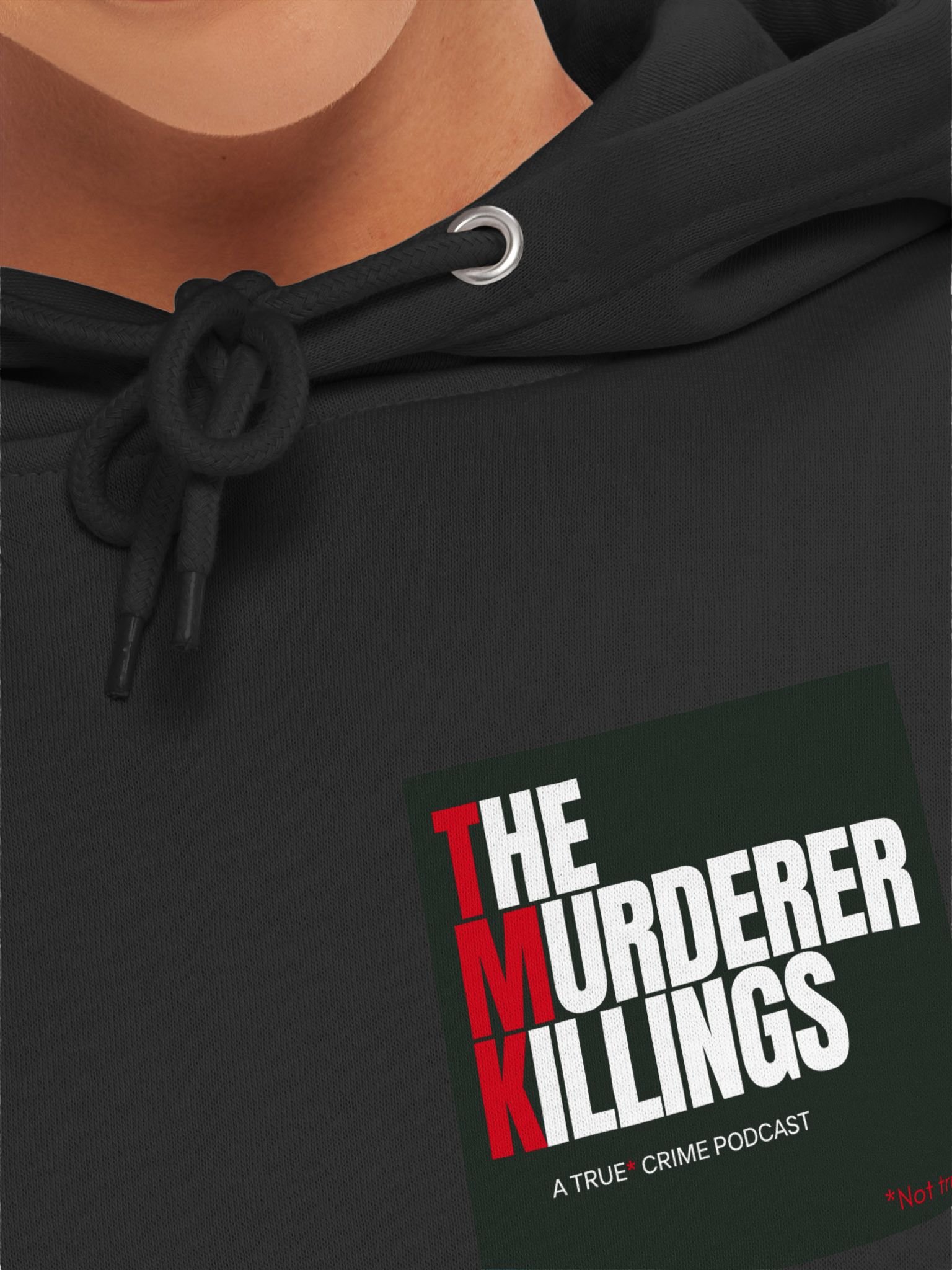 TMK True Crime Podcast Hoodie (Patch version - available in white) product image (7)