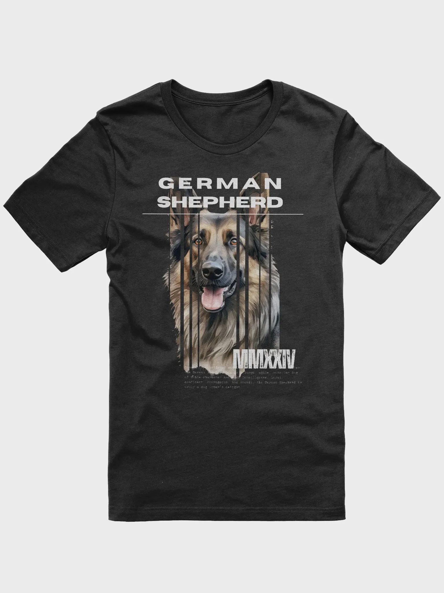 Dark Color German Shepherd Regular Fit T-shirt product image (3)