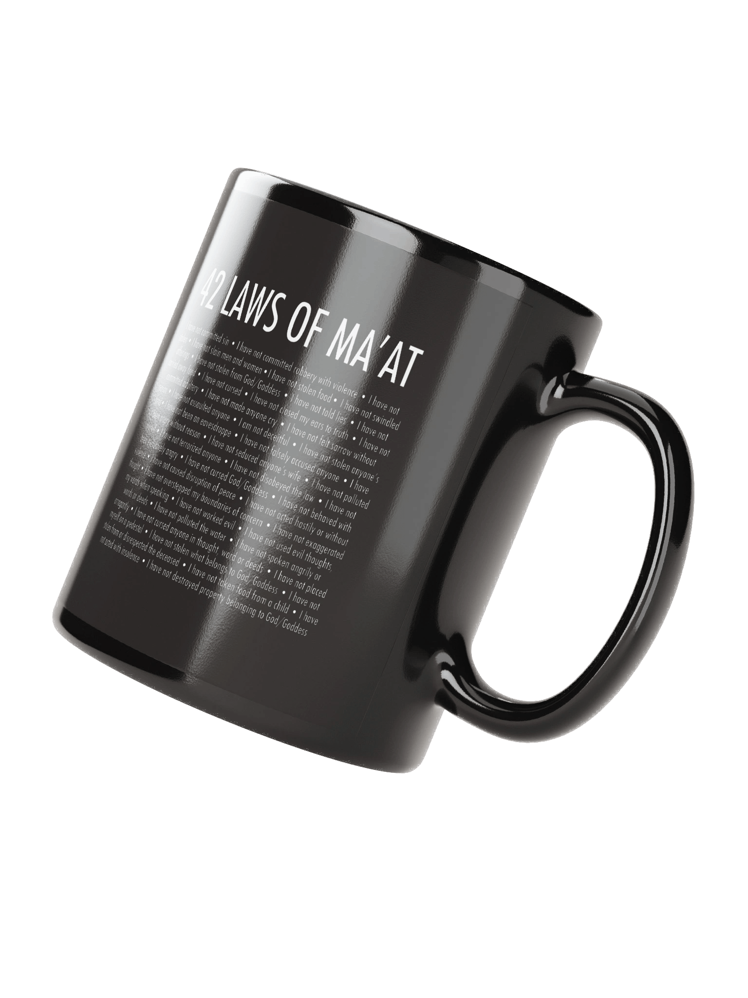 42 LAWS OF MA'AT - Black Mug product image (2)