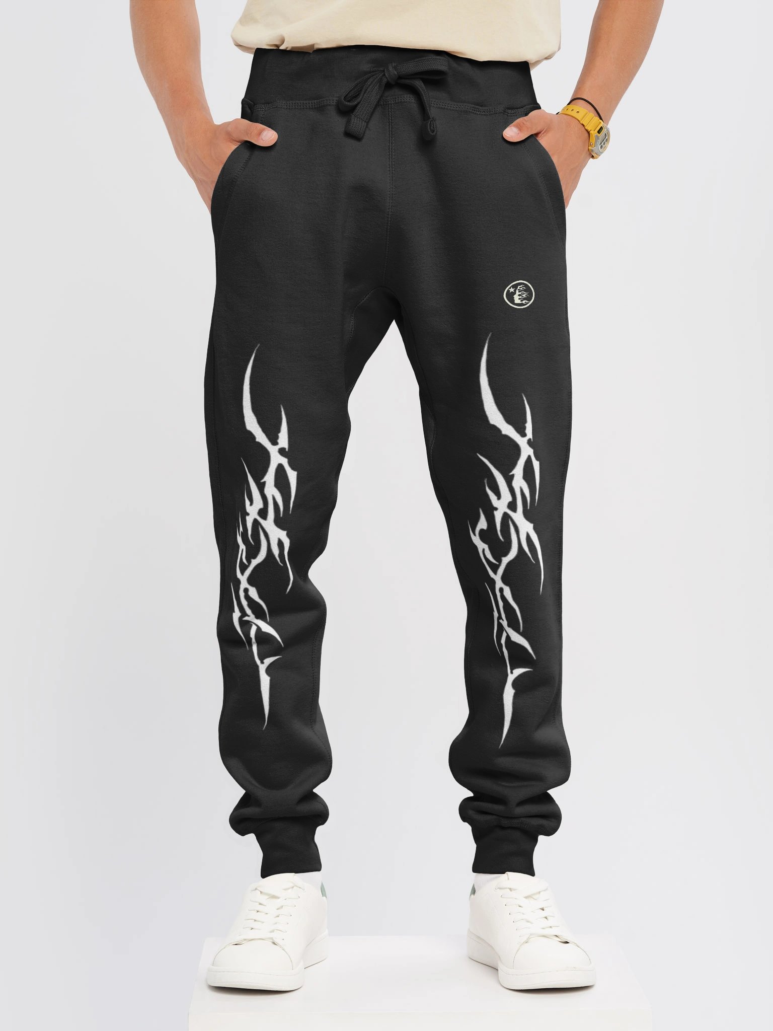 Hellstar Flame Flare Sweatpants Black product image (2)