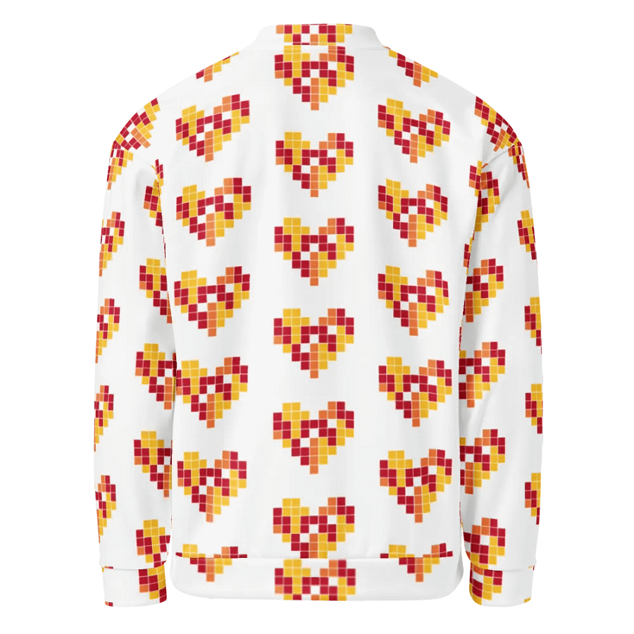 Pixel Heart All-Over Bomber Jacket product image (4)