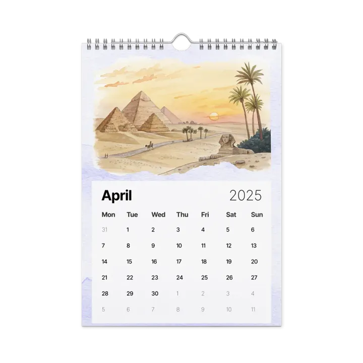 WORLD CAPITALS WATERCOLOR WALL CALENDAR 2025 product image (1)
