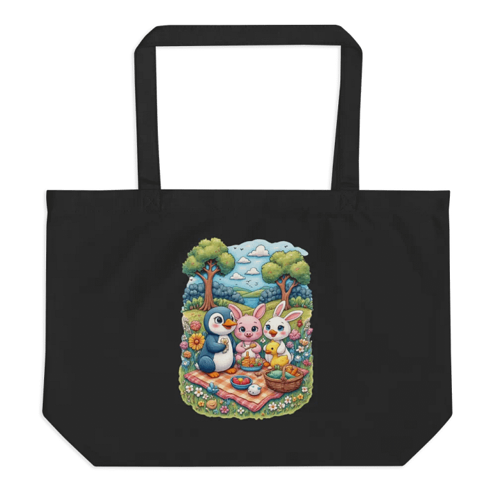 Whimsical Picnic Baby Animal Friends Eco Tote product image (1)