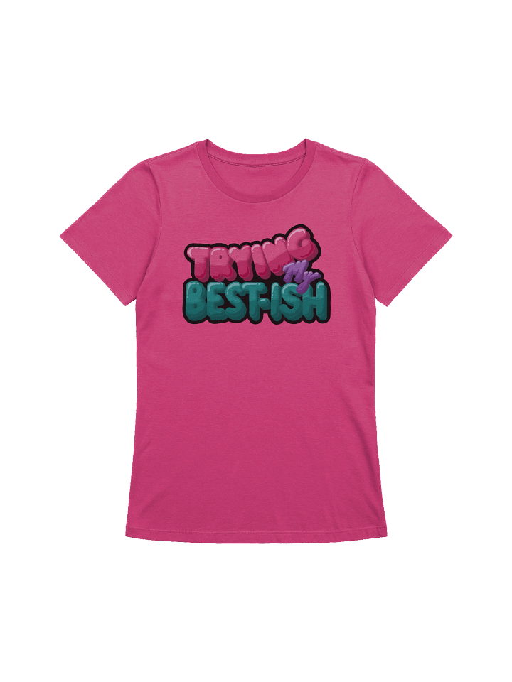 “TRYING MY BEST-ISH” - Kawaiifiti Style - Women's Relaxed-fit T-Shirt (Light) product image (1)