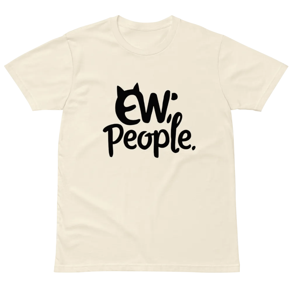 Ew, People - Cat Face Graphic T-Shirt product image (3)