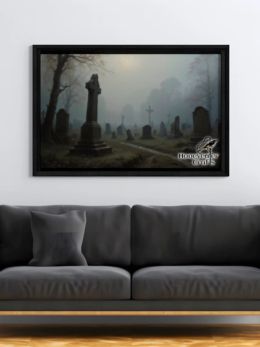 Haunted Graveyard: Halloween Art Print product image (2)