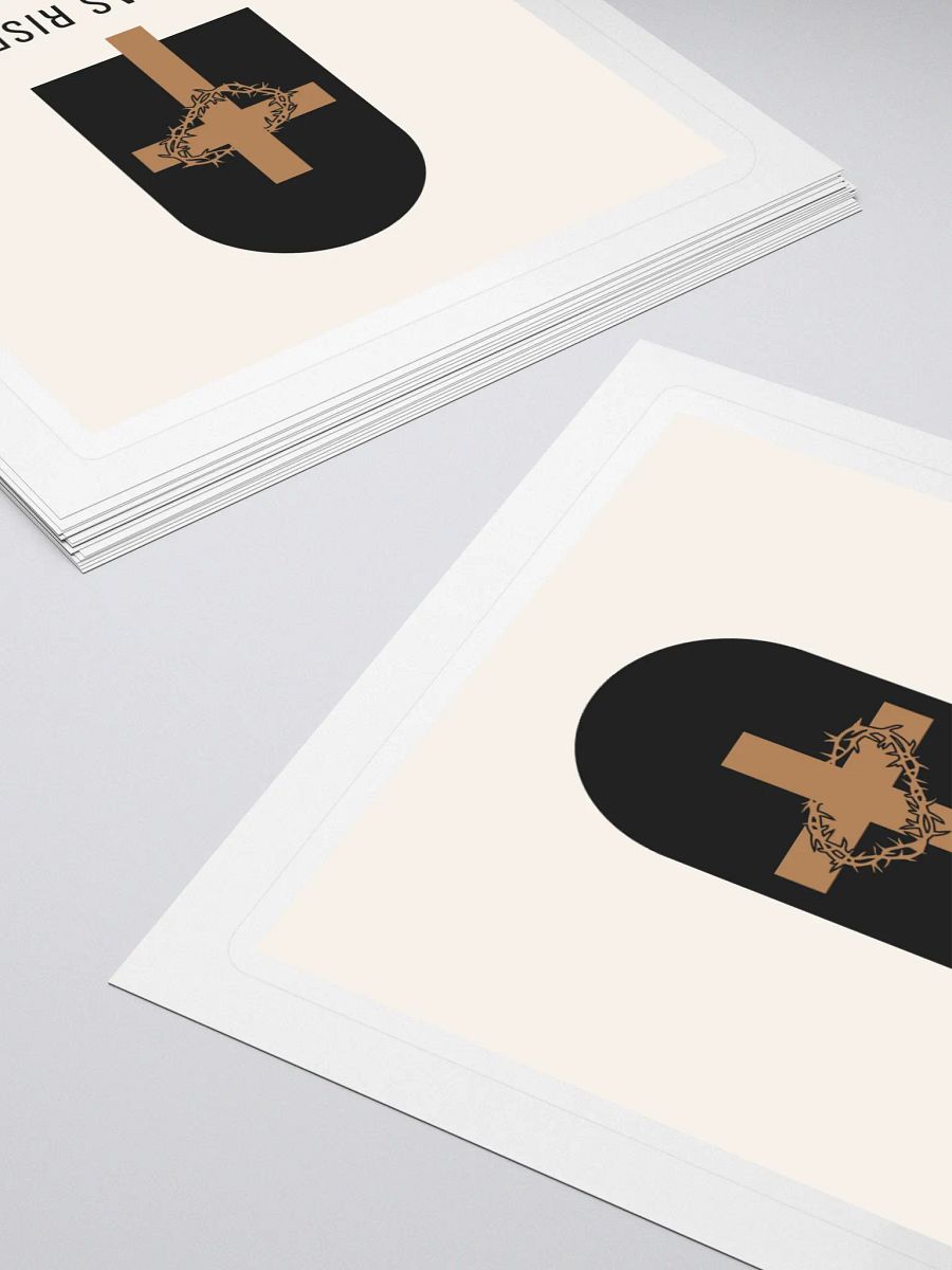 He Has Risen Crown Kiss Cut Stickers product image (4)