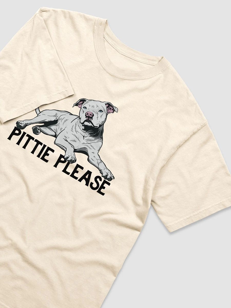 Pittie Please T-Shirt of a Pitbull (White) | Funny T-Shirt for Pittie, Staffordshire, and Bully Owners product image (31)