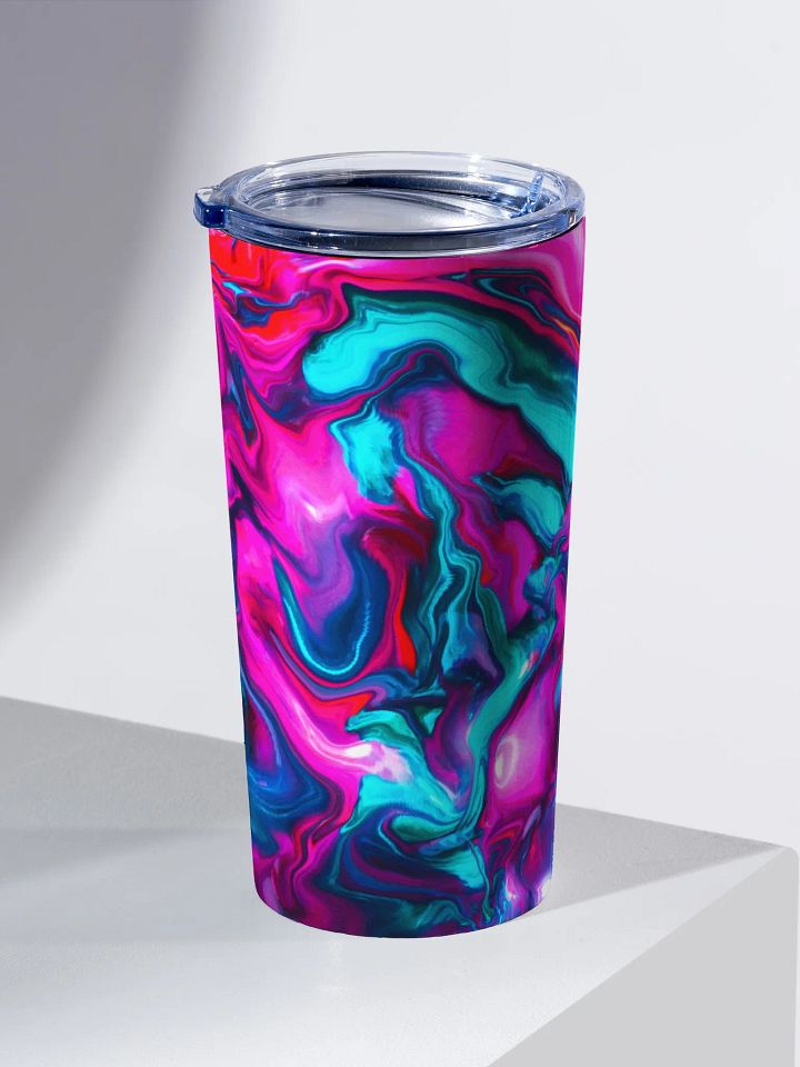 Electric colours Abstract 20 0z All over print Tumbler product image (2)