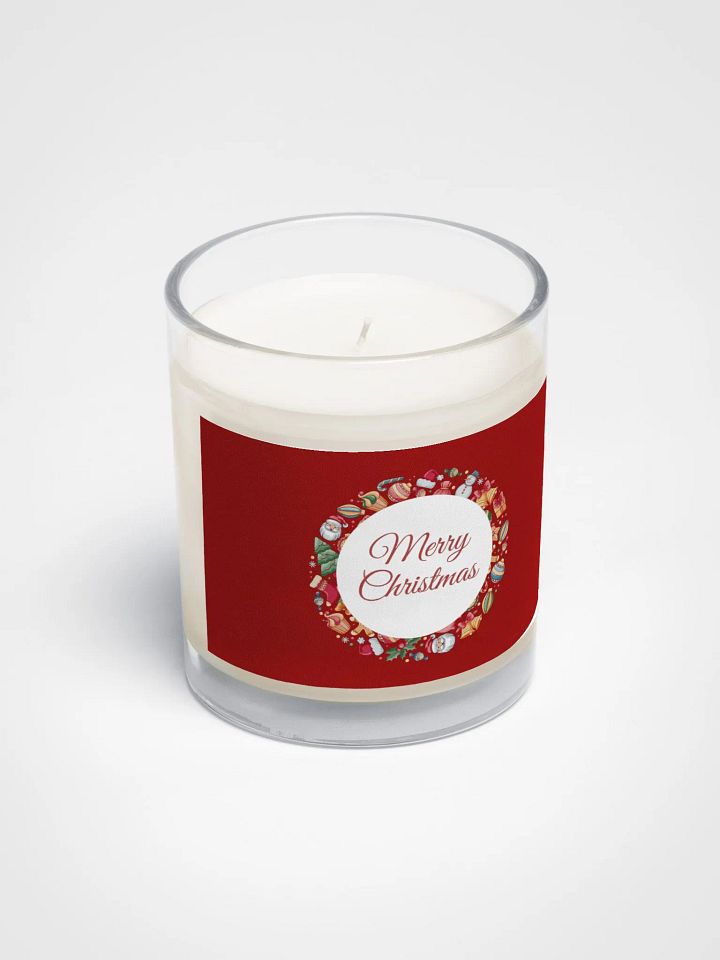 Festive Merry Christmas Soy Wax Candle product image (2)