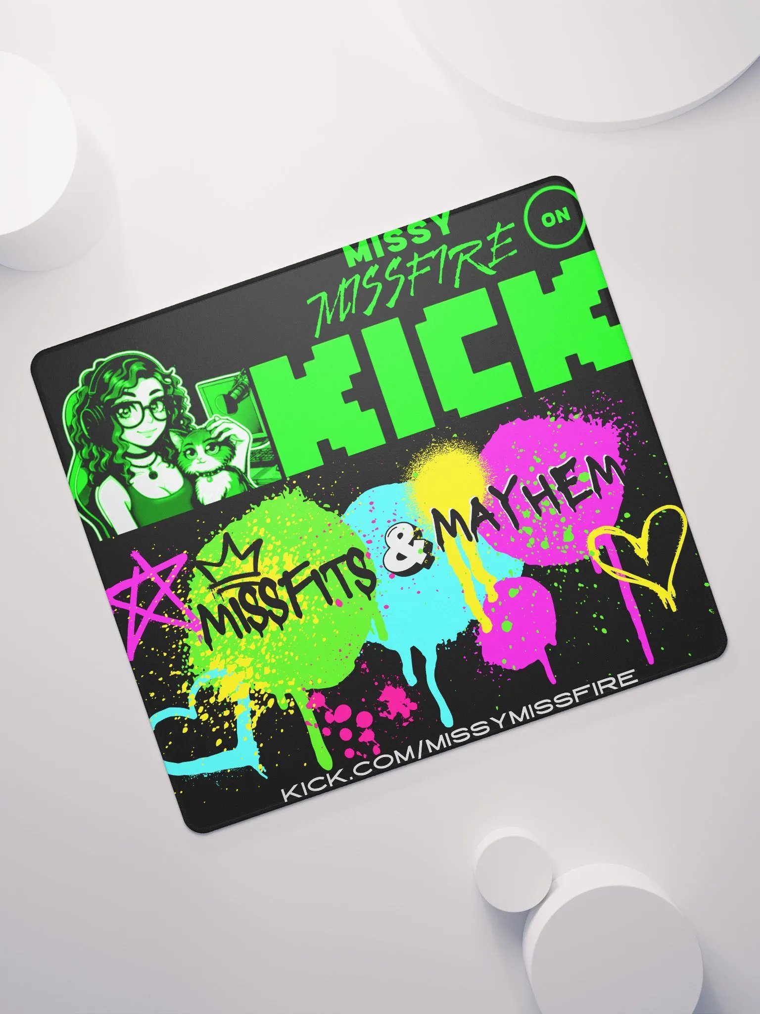 Missfits Mousepad Graffiti and Green product image (7)