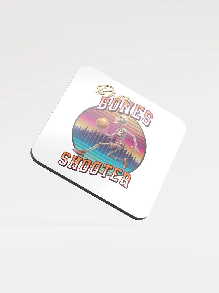 Bare Bones Shooter Sunset Slam Dunk Cork Coaster product image (1)