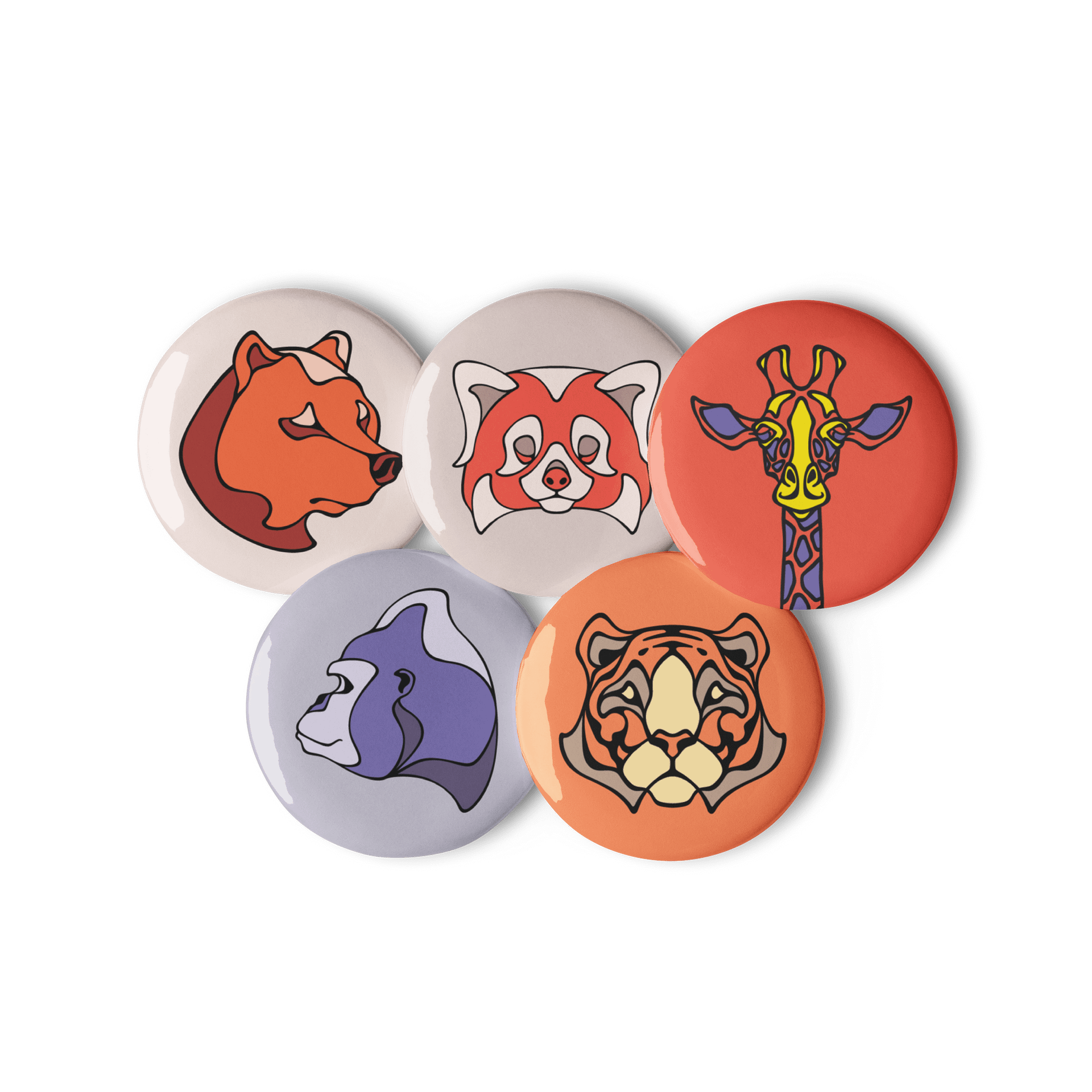 Critter Crew - Set of 5 Pin Buttons product image (2)