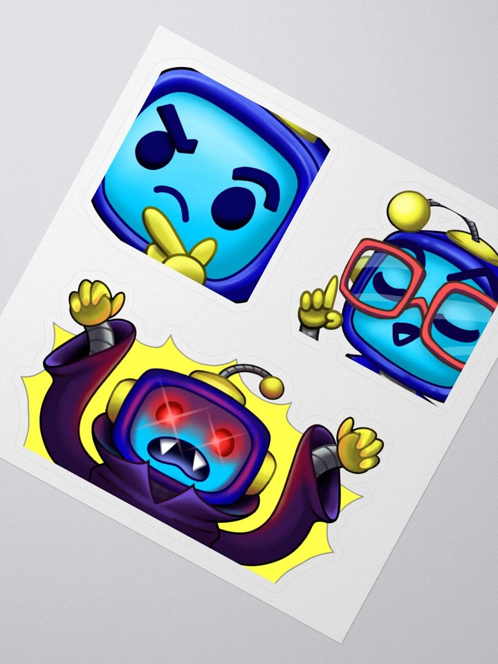 Sticker Sheet - Foxo Collection #3 (Think, Actually, Vamp) product image (2)