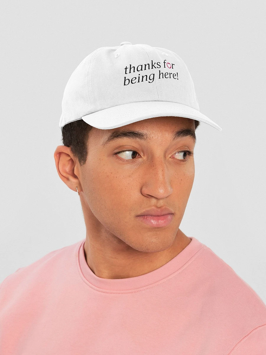 thanks for being here! Hat (Pink) product image (4)