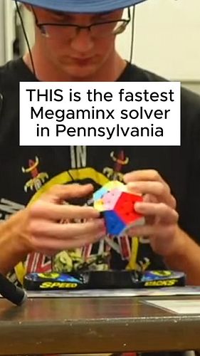 The Sub-40 MEGAMINX Pennsylvania Champion | #rubikscube #speedcuber #speedcubing #cubing