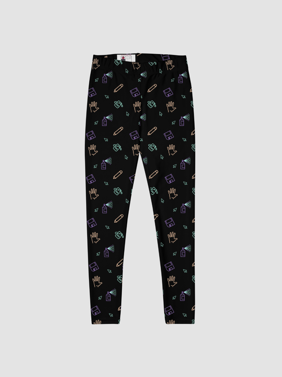 Computer Lab pattern leggings product image (4)