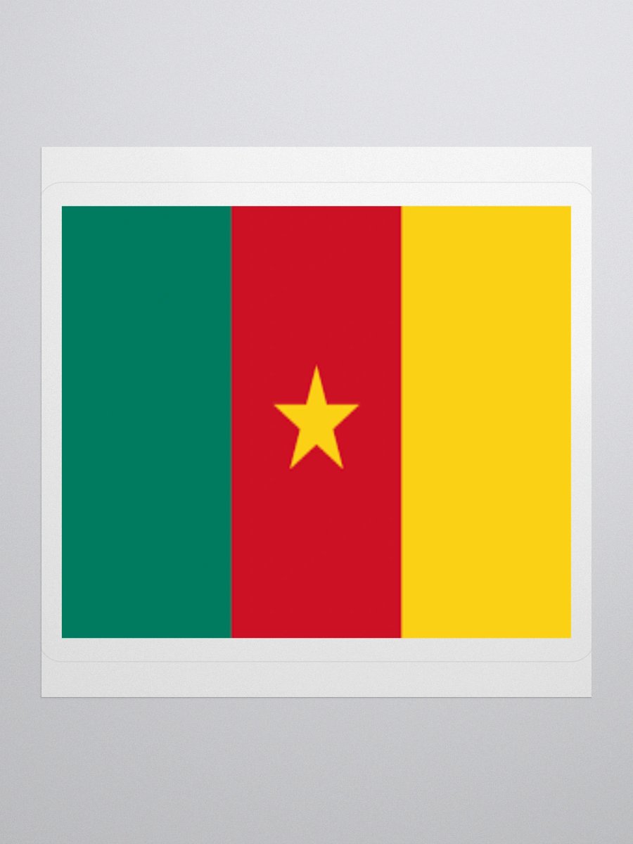 Cameroon Flag Sticker | Pan-African Design | Durable Vinyl | 3 Sizes product image (3)
