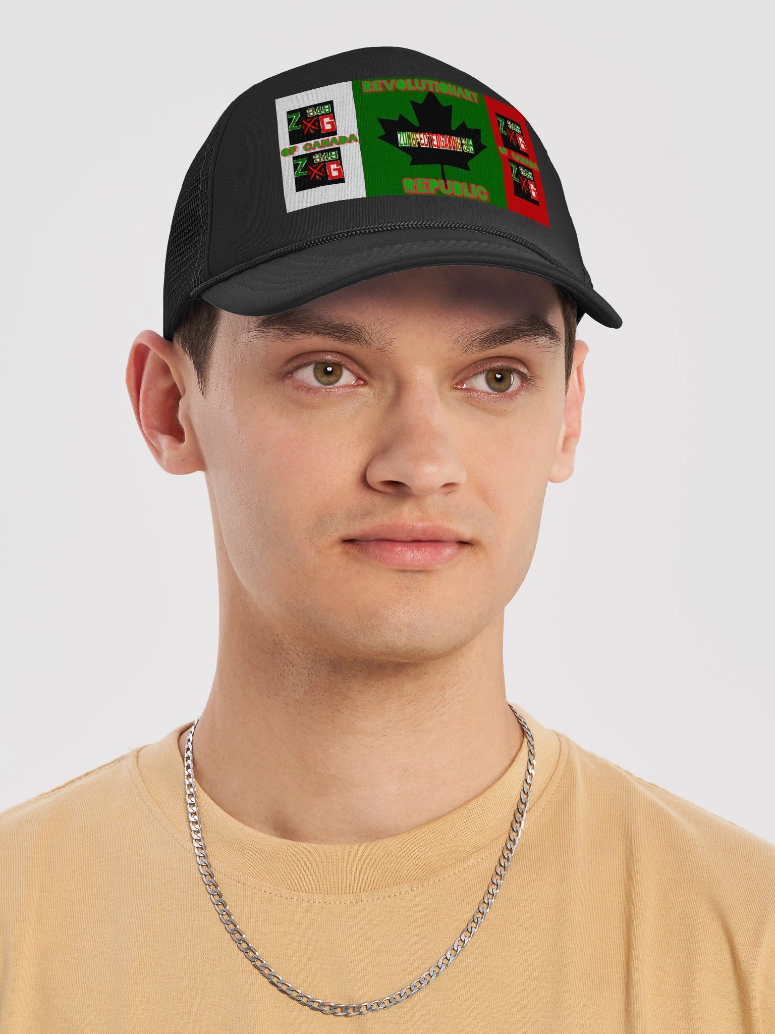 Zombfected Revolutionary Republic of Canada Flag Cap product image (5)