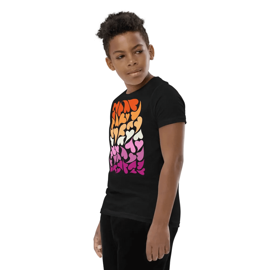 Nestled PRIDE Lesbian T-shirt (Youth) product image (11)