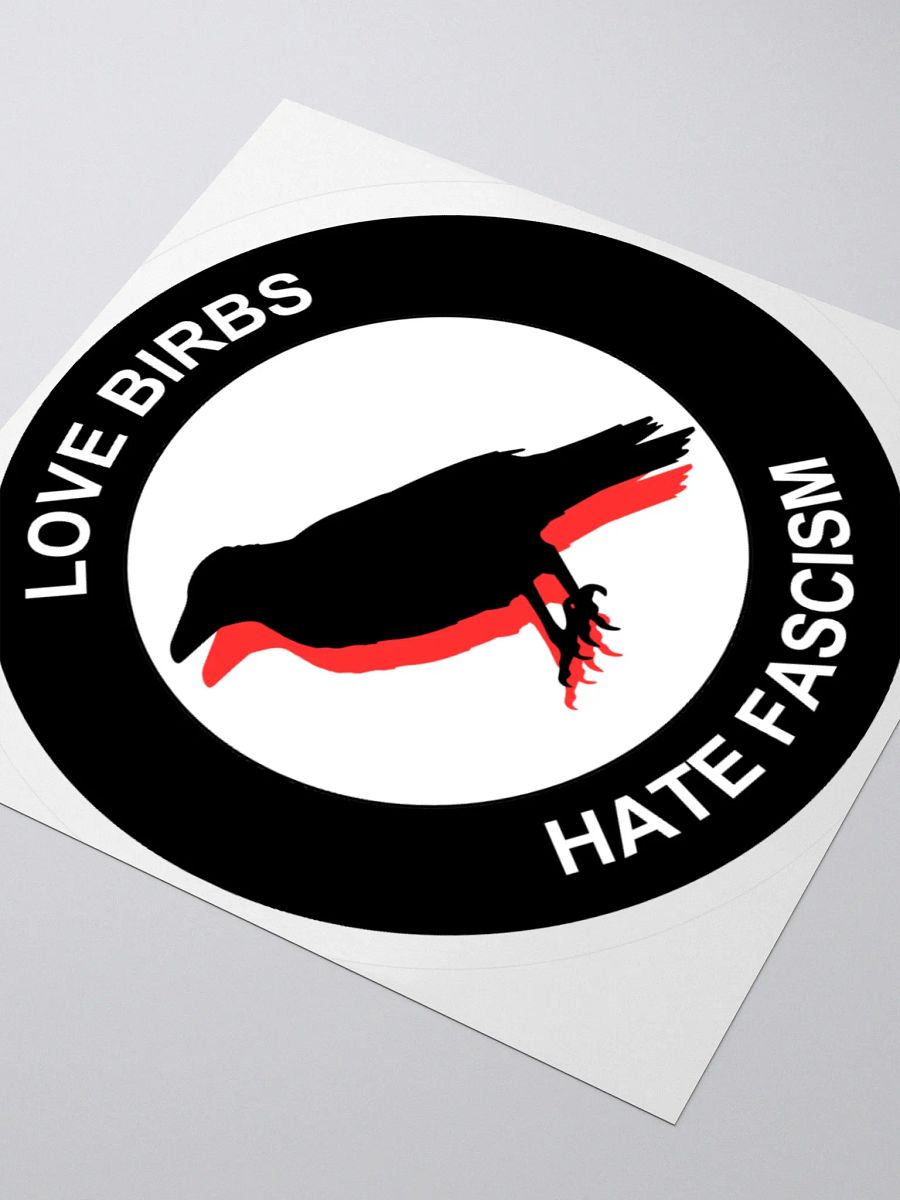 Antifa Birds Sticker - Love Birbs Hate Fascism product image (3)