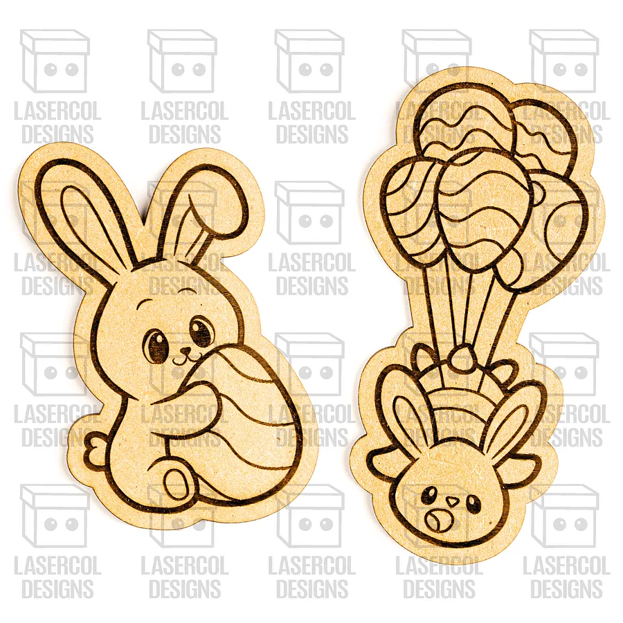 Easter Bunny DIY Paint Kit Set 8 V2- Laser Cut Files product image (7)