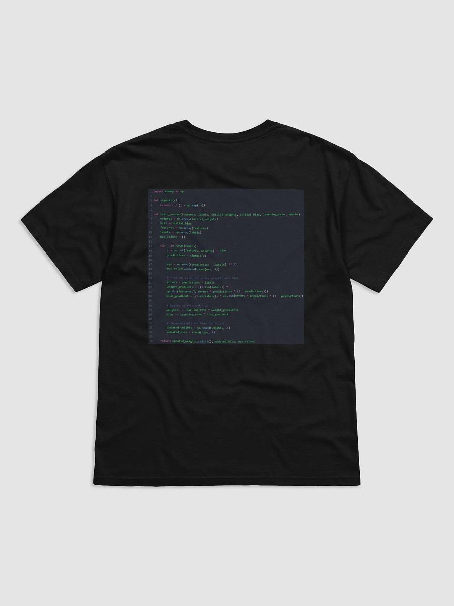 Pytorch V Numpy T-shirt product image (6)