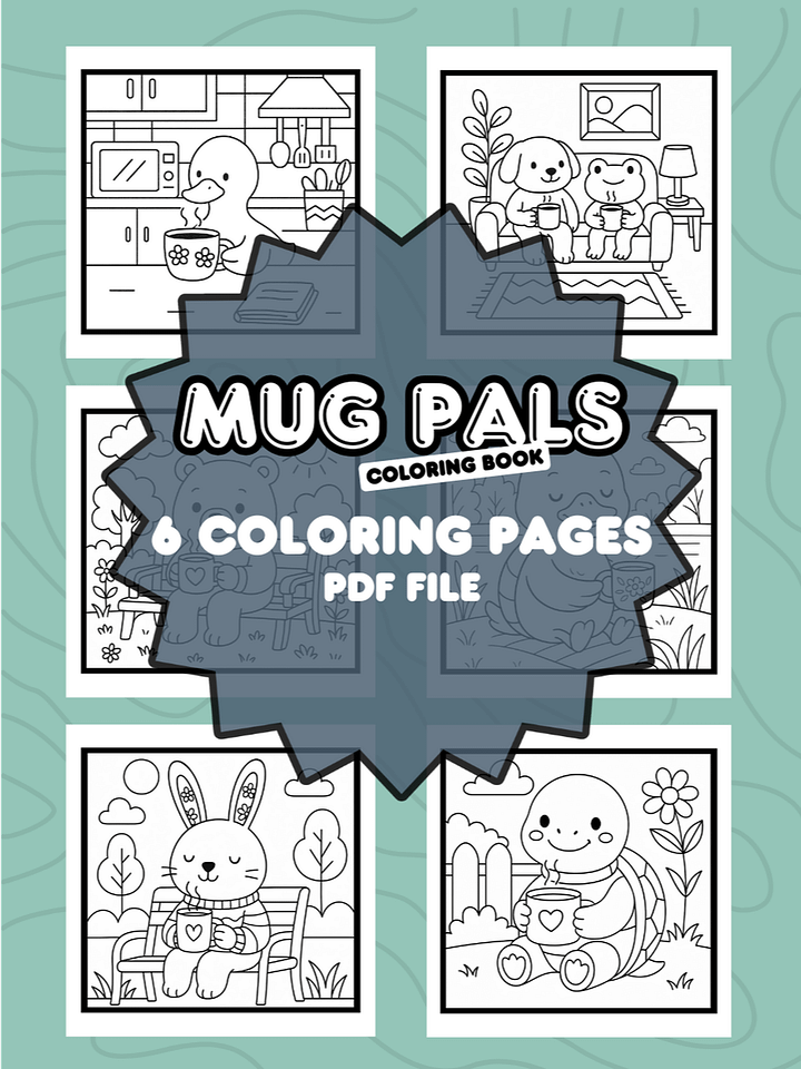 Mug Pals Coloring Pages product image (1)