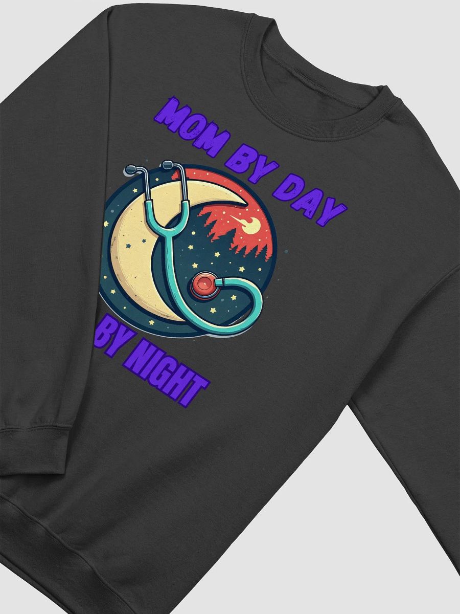 mom by day,Moonlight Hero, Stethoscope Sweatshirt product image (22)
