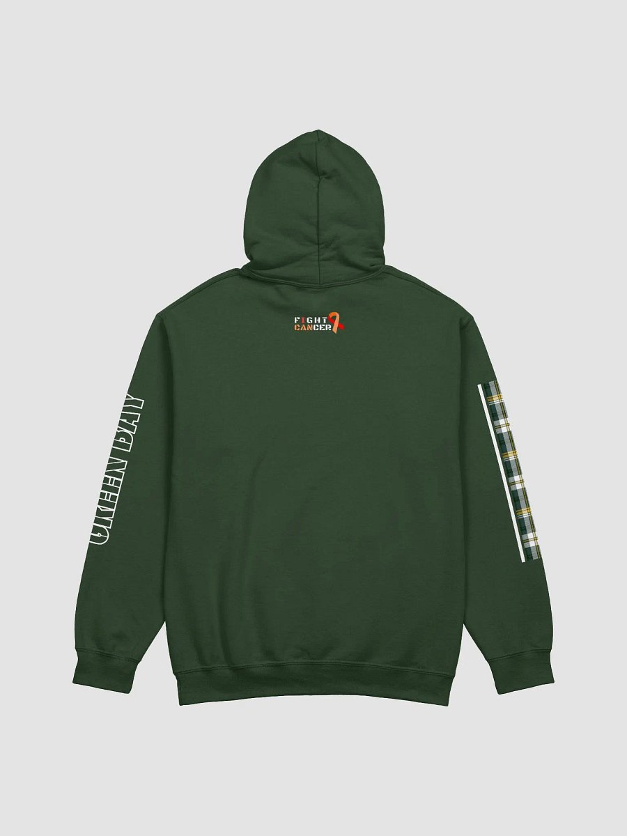 Green Bay Fight Cancer Plaid Hoodie product image (4)
