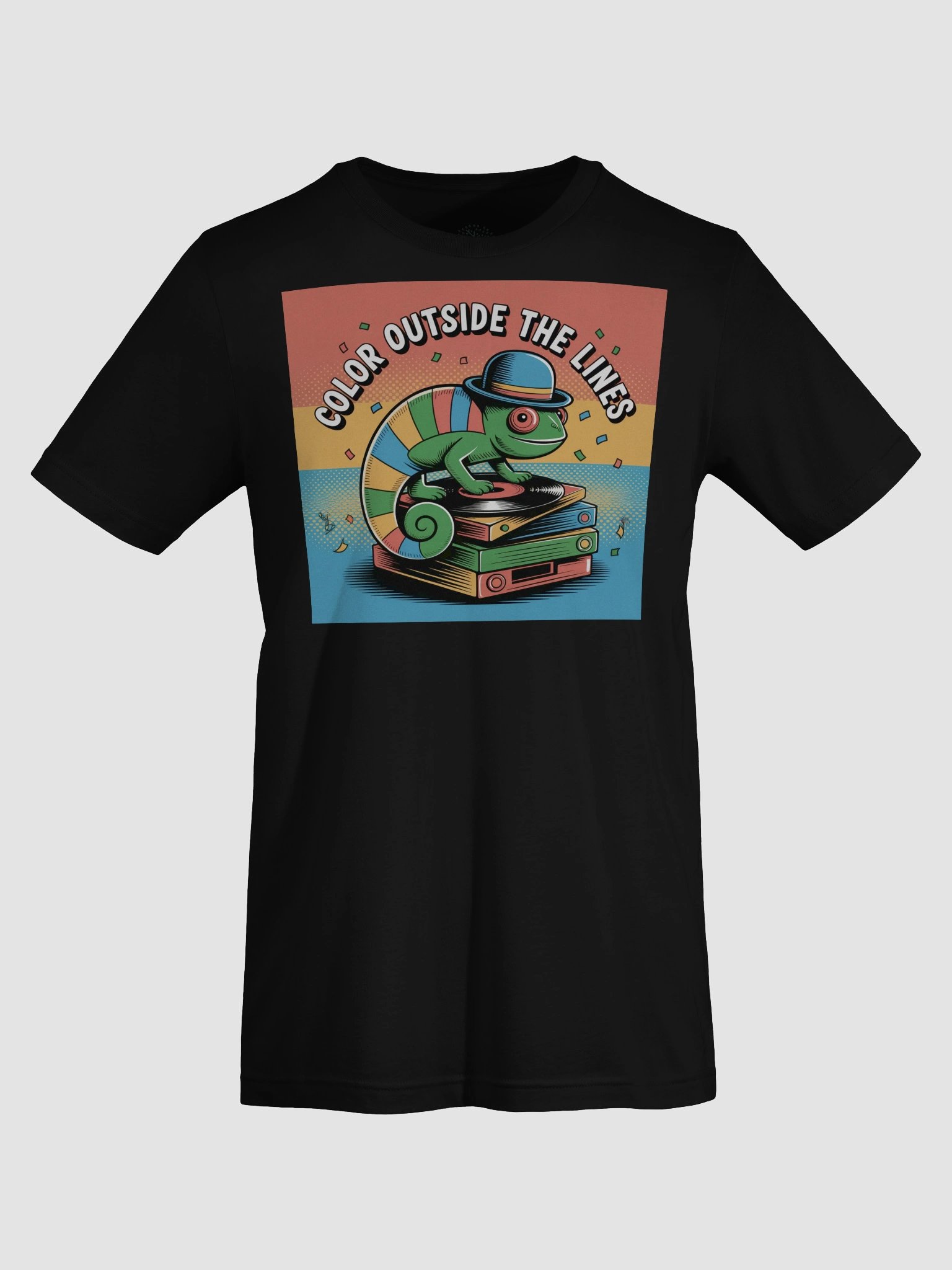 Unisex 'Colour Outside The Lines' Chameleon DJ T-Shirt - Exclusive Design product image (69)