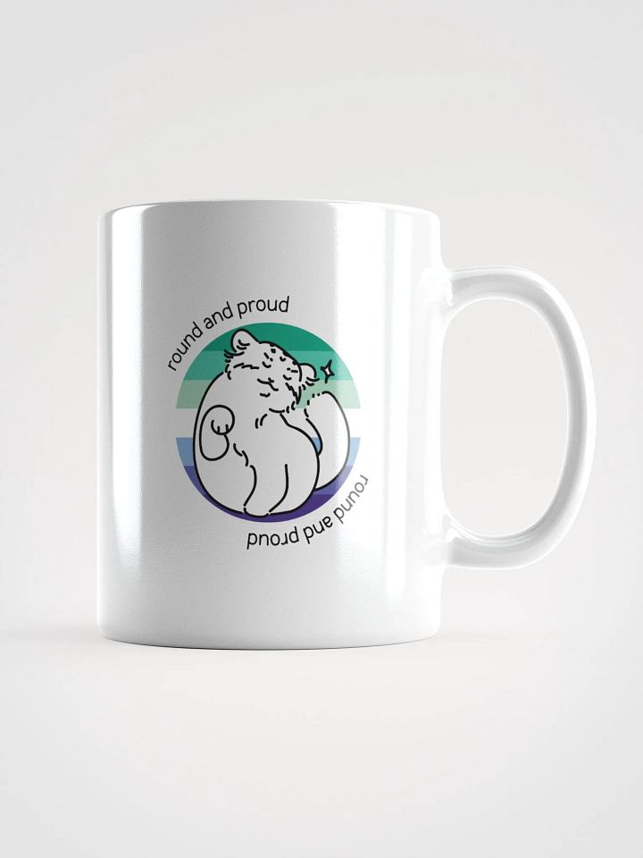 Round and Proud Manul Gay MLM Version - White Mug product image (1)