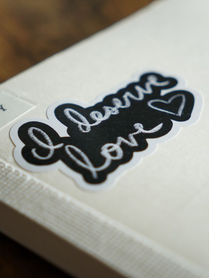 I Deserve Love Sticker product image (2)