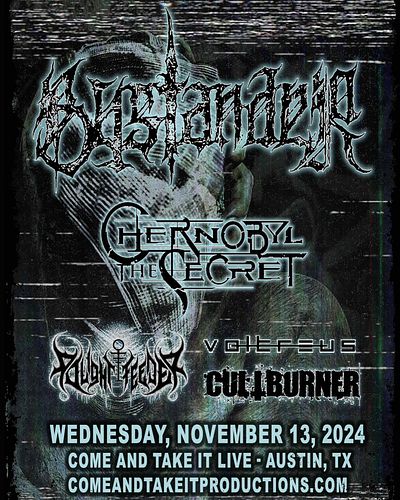 🔪AUSTIN, TX🔪
Wednesday, November 13th, we are so STOKED to support Bystander & Chernobyl the Secret for their first show of t...