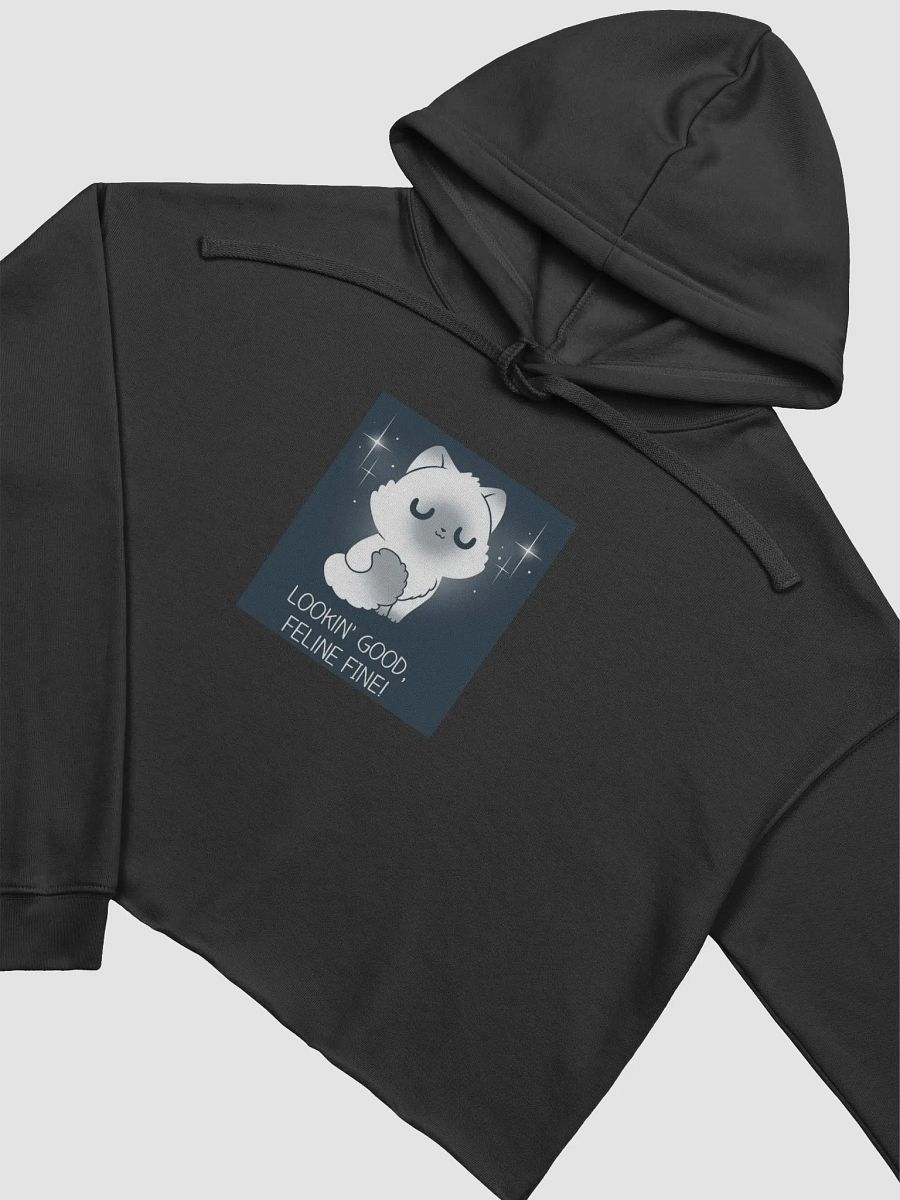 Feline Fine Fluffy Crop Hoodie product image (10)