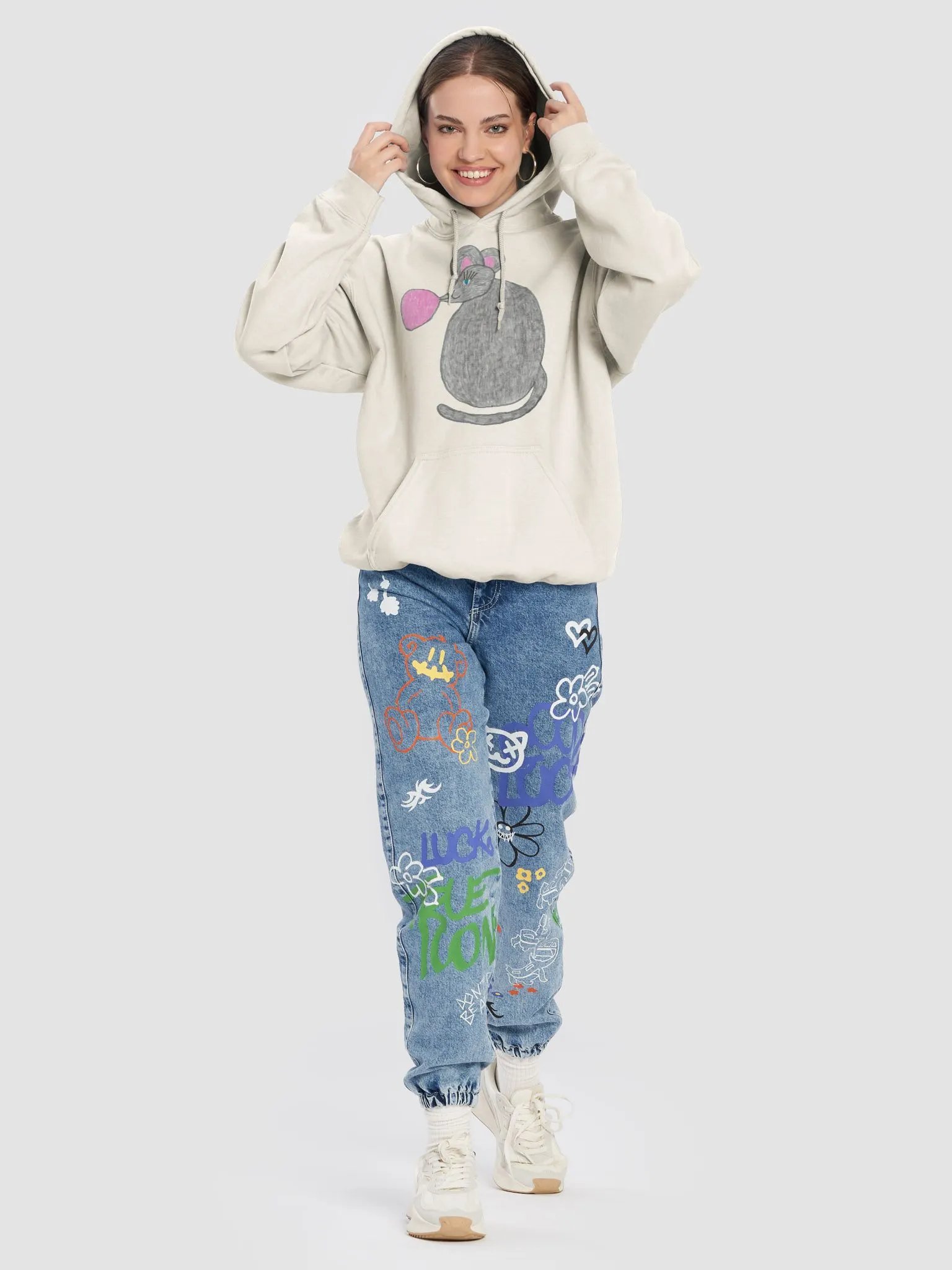 Bubblegum mouse hoodie product image (35)