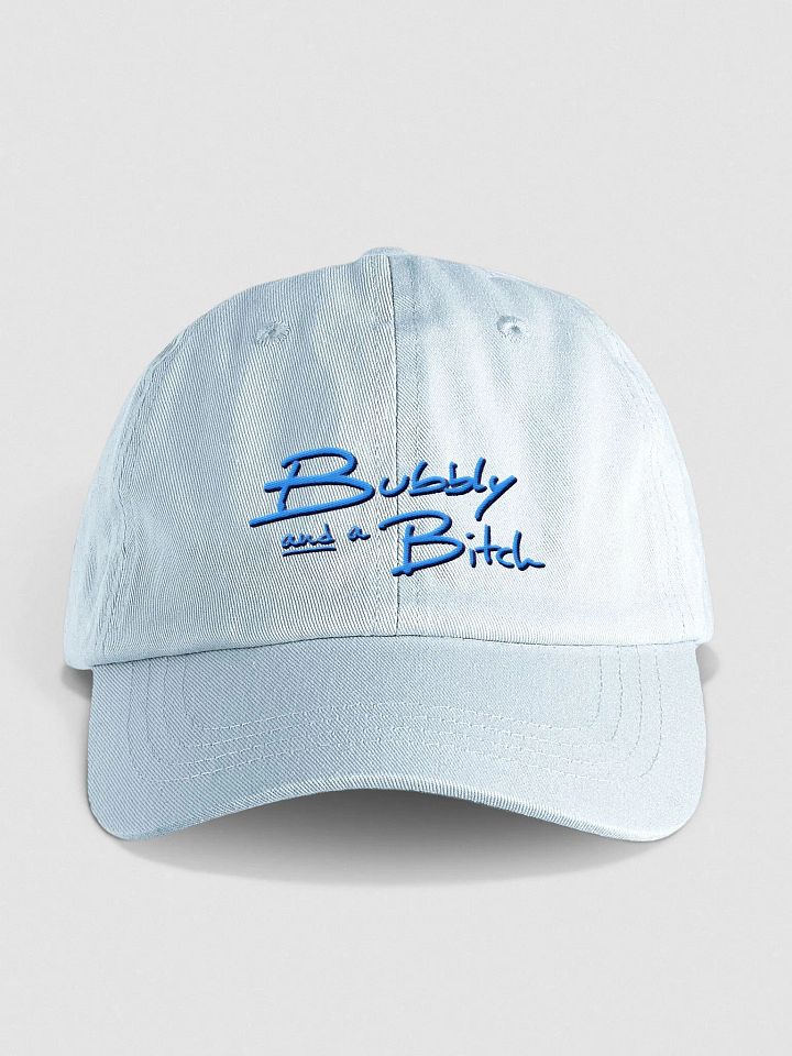 Bubbly and a B*tch shadow design (electric) pastel dad hat product image (1)