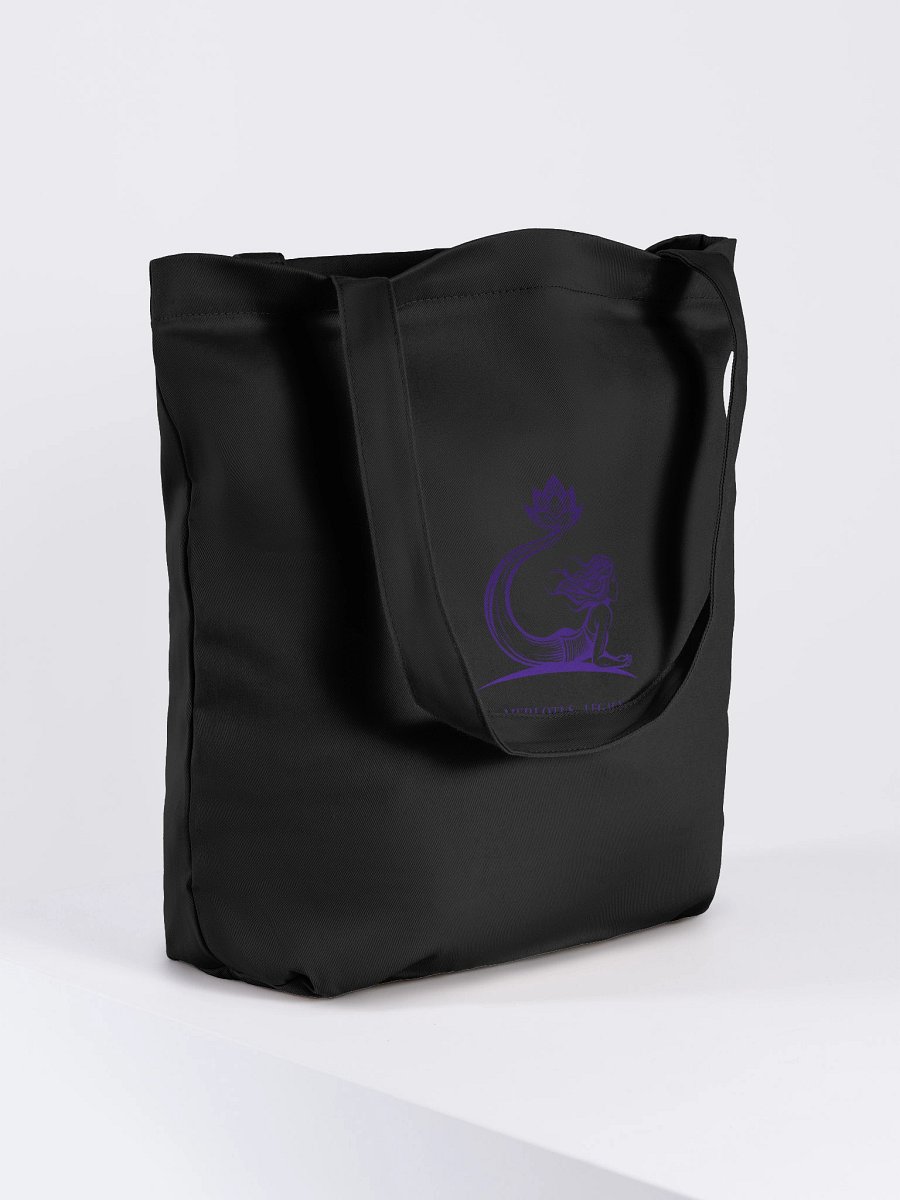 Tote – Black with Purple Emblem 🖤 Shadow and bloom. Power in every carry. product image (4)
