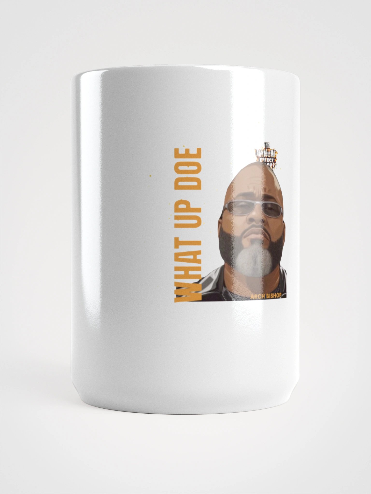Arch Bishop Quote White Glossy Mug product image (5)