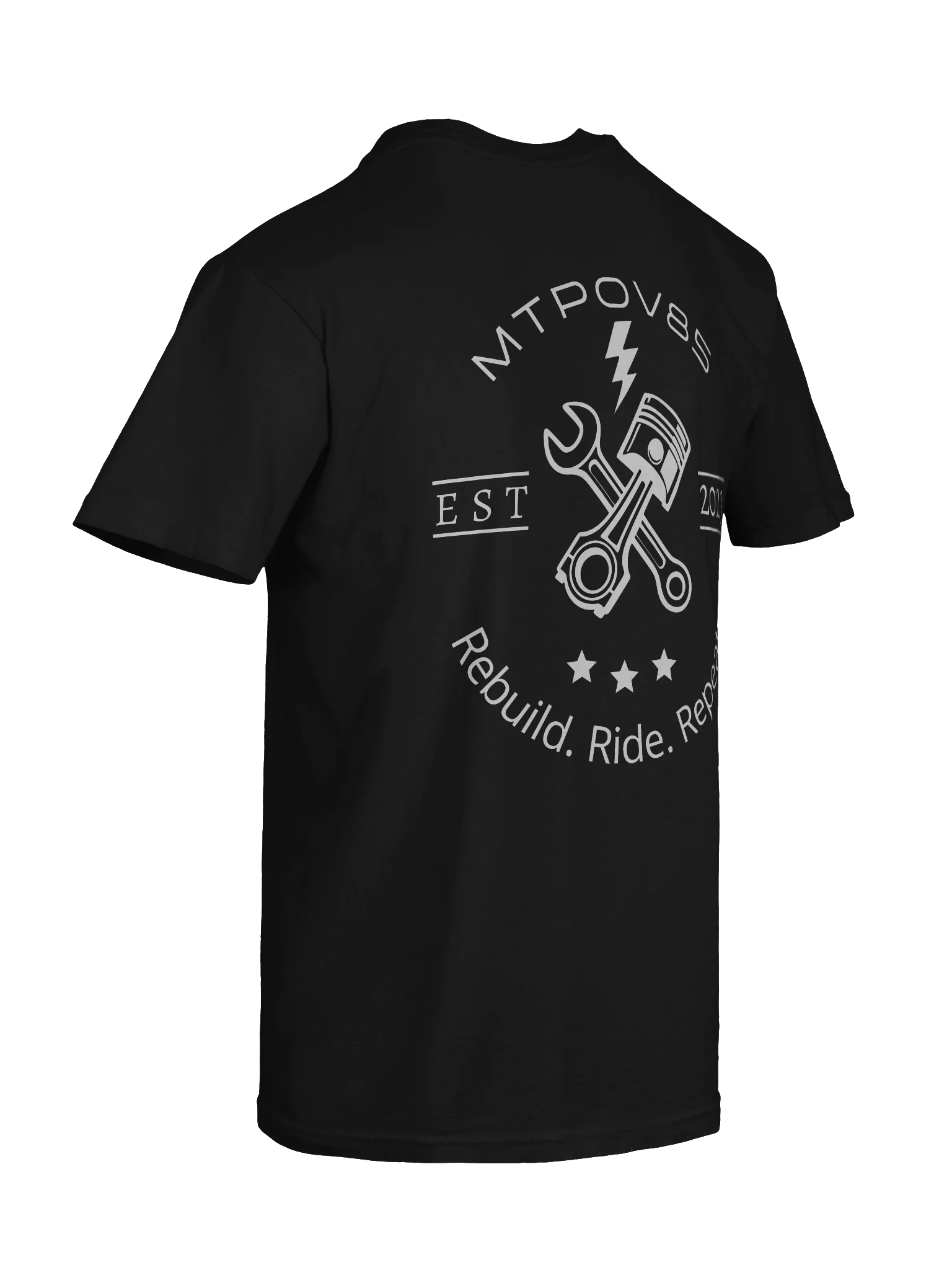 Rebuild. Ride. Repeat. Style 1, Black T-Shirt product image (10)