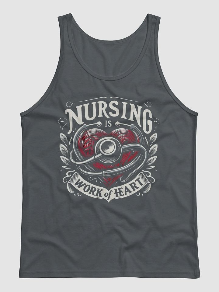 Nursing is a work of heart Tribute Tank product image (1)