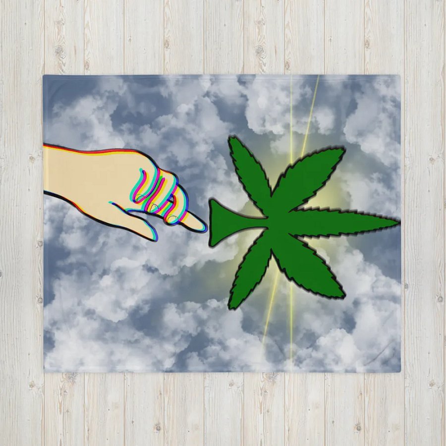 Holy Bud Throw Blanket product image (16)