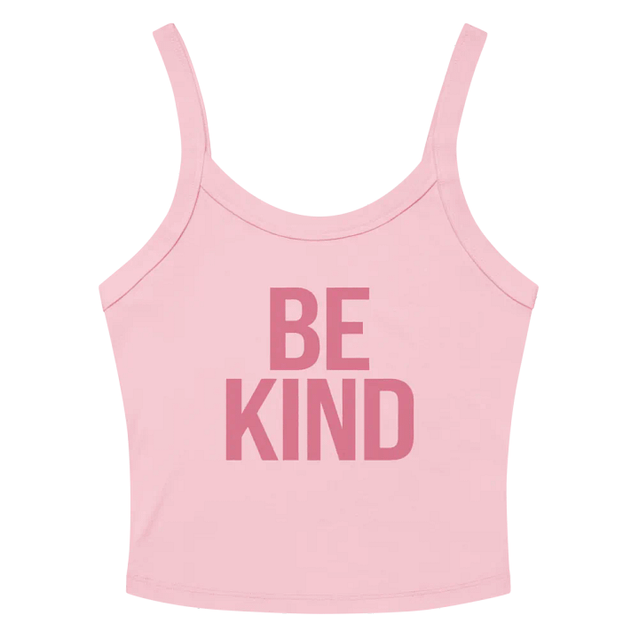BE KIND Pink Ribbed Tank product image (2)
