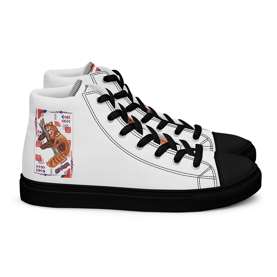"Zzz" RED PANDAHigh Top Canvas Shoes product image (2)