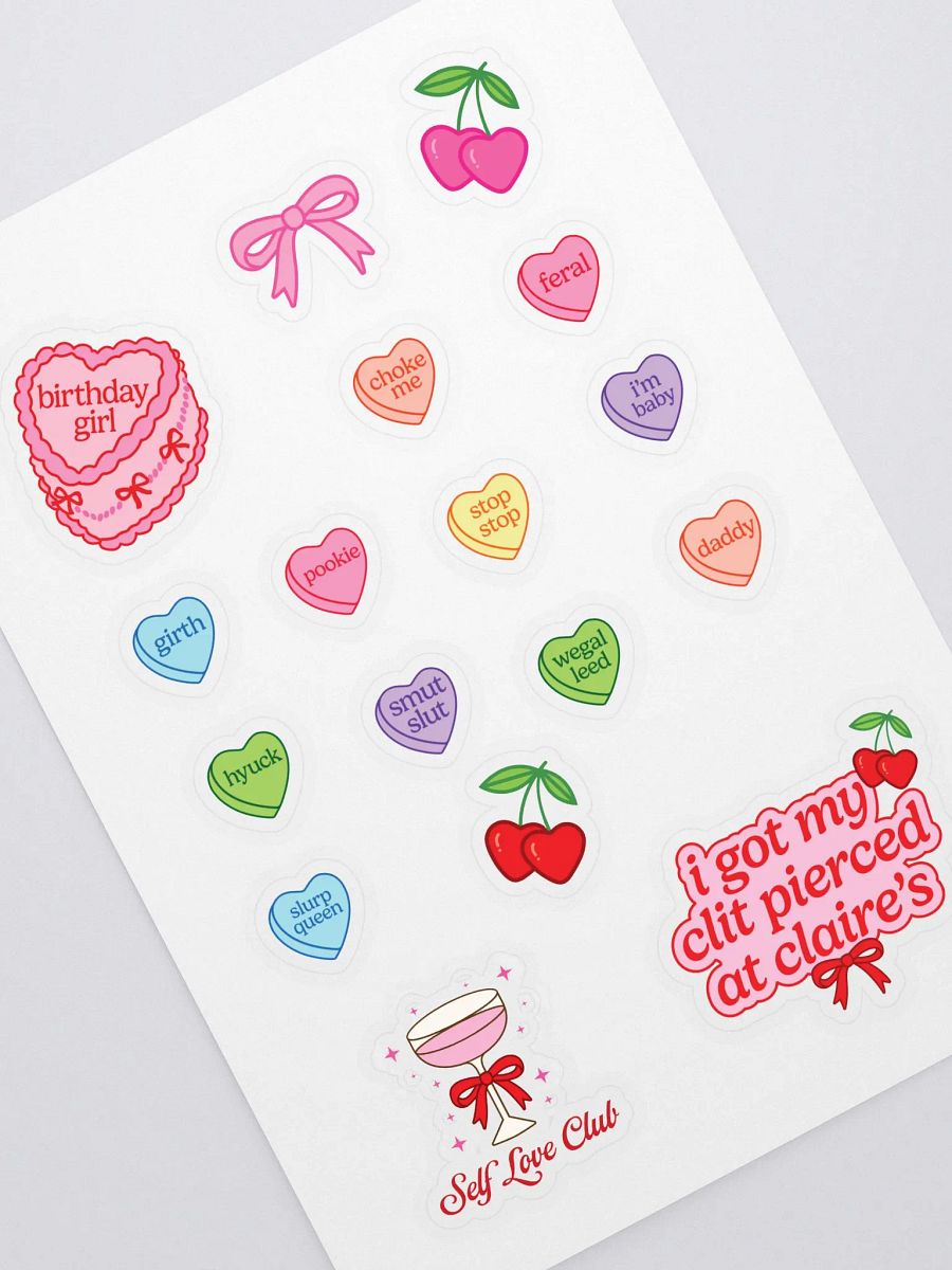 galentine's essentials sticker sheet product image (1)